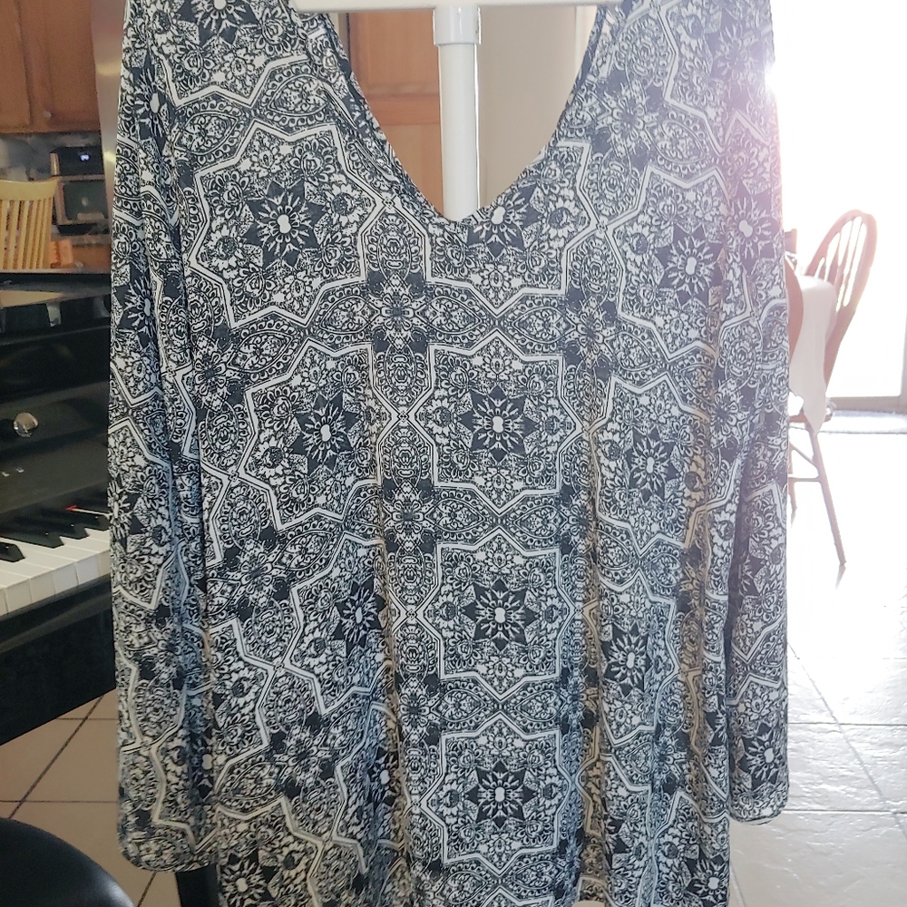 Living Doll Long Sleeved Top 1X